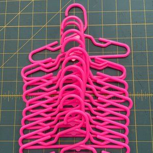 12 Hot Pink Hangers fits 18 inch American Girl Doll Clothes Accessories